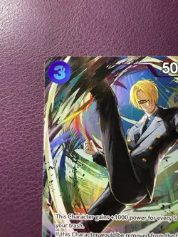One Piece CCG Sanji Alternate Art Op12-070 Nm English - Image 2