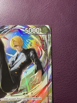 One Piece CCG Sanji Alternate Art Op12-070 Nm English - Image 3