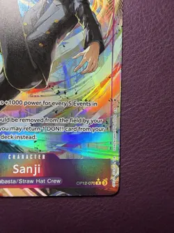 One Piece CCG Sanji Alternate Art Op12-070 Nm English - Image 4