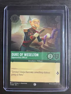 Disney Lorcana Duke of Weselton 73/204 Cold Foil The First Chapter - Image 1