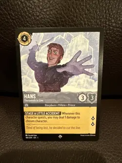 Hans Thirteenth in Line - Super Rare (180/204) Disney Lorcana NM Non Foil - Image 1