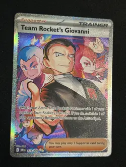 Pokemon Team Rockets Giovanni 238/182 Special Illustration Rare Destined Rivals - Image 1