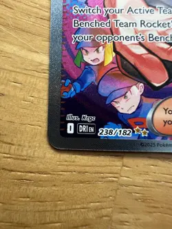 Pokemon Team Rockets Giovanni 238/182 Special Illustration Rare Destined Rivals - Image 2