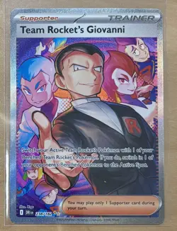 Pokemon Team Rockets Giovanni 238/182 Special Illustration Rare Destined Rivals - Image 1