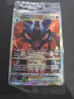 Lucario VSTAR SWSH291 Sealed Crown Zenith Black Star Promo Holo Pokemon TCG - Image 1