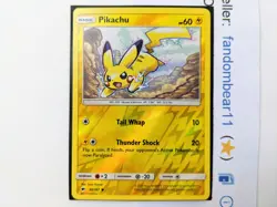 Pikachu REVERSE HOLO card 40/147 Sun & Moon Burning Shadows 2017 Mouse Pokemon - Image 3