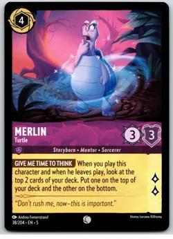 #38 Merlin Turtle PLAYSET x4 2024 Disney Lorcana Shimmering Skies 4x Common - Image 2