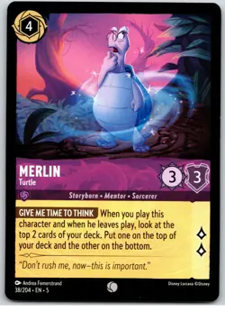 #38 Merlin Turtle PLAYSET x4 2024 Disney Lorcana Shimmering Skies 4x Common - Image 4