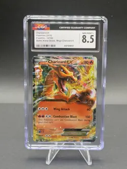 Pokemon TCG- CGC LABEL ERROR 2014 Charizard EX 12/106 Flashfire CGC 8.5 - Image 1