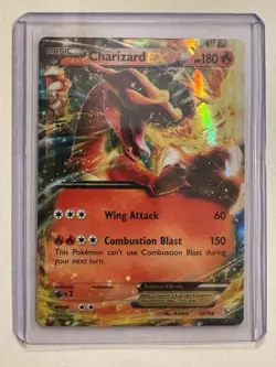 Pokemon TCG Charizard EX Flashfire XY Holo Rare Card 12/106 - Image 1