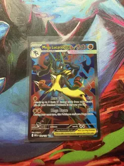 Pokemon Mega Lucario EX 160/132 Mega Evolution Card NM - Image 1