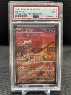 2023 POKEMON SVP EN-SV PROMO 151 ULTRA-PREMIUM COLLECTION #053 MEW EX PSA 9 - Image 1