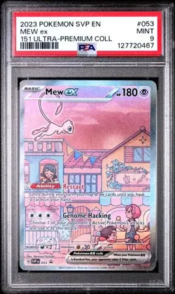 2023 POKEMON SVP EN-SV PROMO 151 ULTRA-PREMIUM COLLECTION #053 MEW EX PSA 9 - Image 1