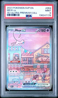 2023 POKEMON SVP EN-SV 151 ULTRA-PREMIUM COLLECTION PROMO #053 MEW EX PSA 9 - Image 1