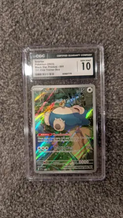 Snorlax 051 Sv: Scarlet & Violet Promo Cards Holo Graded CGC GEM MINT 10! - Image 1