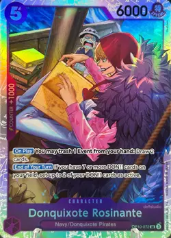 • Donquixote Rosinante • OP10-072 SR Royal Blood Holo Foil One Piece TCG NM - Image 1