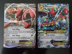 Scizor EX 76/122 M Scizor EX 77/122 Holo Pokemon TCG Card XY Breakpoint LP - Image 1