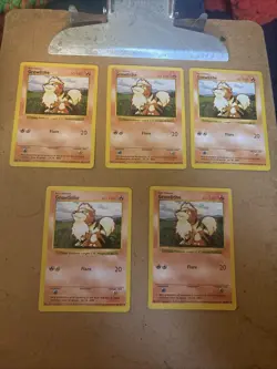 Pokemon TCG Growlithe Base Set, Shadowless Uncommon Card 28/102 - Image 2