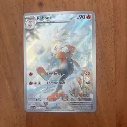 Pokemon TCG Raboot Stellar Crown 147/142 Illustration Rare NM Card - Image 1
