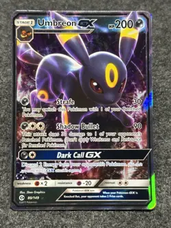 Pokemon TCG Umbreon GX Ultra Rare Card SM Base Set 80/149 NM - Image 1