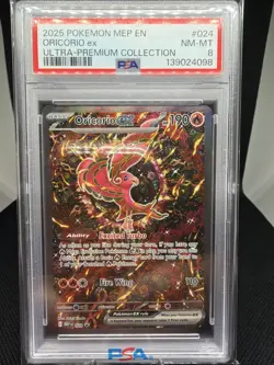 Pokemon Oricorio EX Black Star Promo Card 024 Phantasmal Flames PSA 8 - Image 1