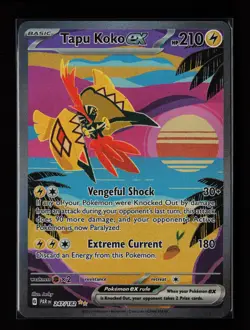 Tapu Koko ex 247/182 Holo SV04: Paradox Rift Pokemon Card - Image 1