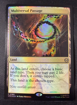 MTG Multiversal Passage Foil R 0180 Rare Land Marvel’s Spider-Man SPM NM - Image 1
