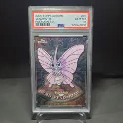 2000 Topps Chrome Pokemon T.V. #49 Venomoth PSA 10 GEM MINT - Image 1