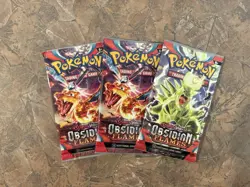 Lot Of 3 | Pokemon TCG S&V Obsidian Flames Booster Packs | Factory Sealed - Image 1