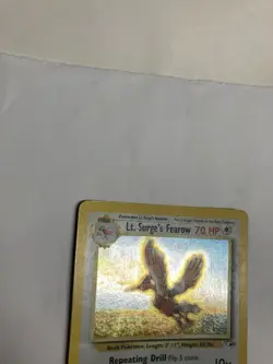 Pokemon TCG Lt. Surge's Fearow 7/132 Gym Heroes Unlimited MP w/Holo Swirl - Image 5