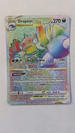 Pokemon TCG Drapion VSTAR 200/196 Lost Origin Rainbow Secret Rare Full Art NM - Image 1
