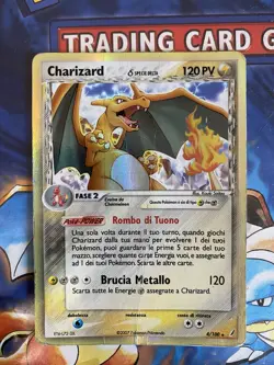Carta Pokemon Charizard Specie Delta Olografica EX Guardiani dei Cristalli 4/100 - Image 1