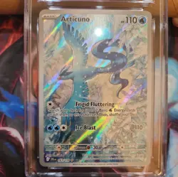 2025 POKEMON JOURNEY TOGETHER ARTICUNO ILLUSTRATION RARE 161/159 CGC 10 GEM MINT - Image 1
