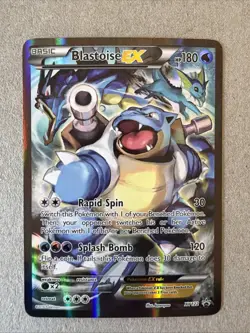 Blastoise EX Pokemon XY122 (2016) Promo Black Star Red & Blue Collection English - Image 1