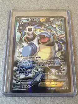 Blastoise EX Pokemon XY122 (2016) Promo Black Star Red & Blue Collection English - Image 3