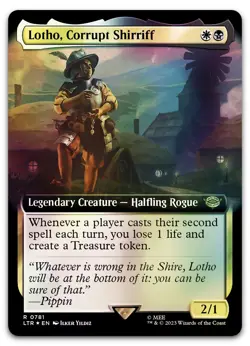 Lotho, Corrupt Shirriff (Extended Art) (Surge Foil) #781 NM Lord of the Rings - Image 1