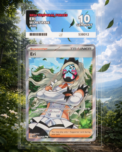 Pokemon Eri 199/162 Sv05: Temporal Forces Holo Ace 10 Gem Mint - Image 1