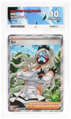 Pokemon Eri 199/162 Sv05: Temporal Forces Holo Ace 10 Gem Mint - Image 3