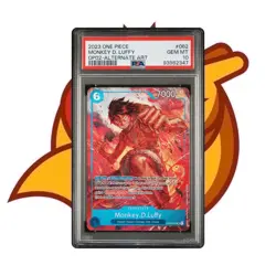 MONKEY D. LUFFY OP02-062 PSA 10 ALT ART PARAMOUNT WAR ONE PIECE TCG 2023 - Image 1