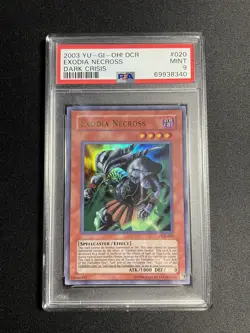 Yu-Gi-Oh! Exodia Necross Dark Crisis Unlimited Ultra Rare DCR-020 PSA 9 Mint - Image 1