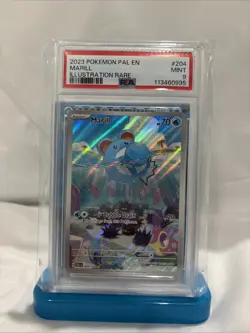 PSA 9 Marill 204/193 Paldea Evolved Illustration Rare Pokemon - Image 1