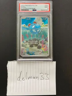 PSA 9 Marill 204/193 Paldea Evolved Illustration Rare Pokemon Mint - Image 3