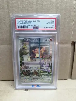 Pokemon Charmander 044 Promo Obsidian Flames ETB 2023 PSA 10 Gem Mint - Image 1