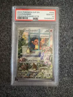 Pokemon Charmander 044 Promo Obsidian Flames ETB 2023 PSA 10 Gem Mint - Image 4