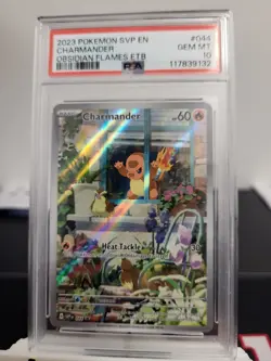 2023 Pokemon Charmander Obsidian Flames ETB Promo #044 PSA 10 GEM MINT - Image 1
