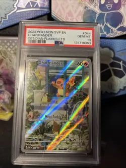 Pokemon Charmander 044 Promo Obsidian Flames ETB 2023 PSA 10 Gem Mint - Image 1