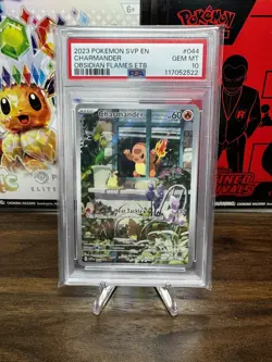 Pokemon Charmander Obsidian Flames ETB Promo SVP EN 044 PSA 10 Gem Mint 🔥 - Image 1