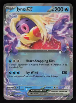 Jynx ex 124/165 SV: Scarlet & Violet 151 Double Rare Pokemon TCG Card NM - Image 1