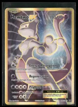 2016 Pokemon Mewtwo EX Full Art Holo Ultra Rare 103/108 Evolutions - Image 1