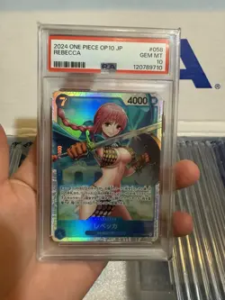 2024 ONE PIECE ROYAL BLOOD REBECCA OP10-058 (SR) SUPER RARE PSA 10 JPN - Image 1